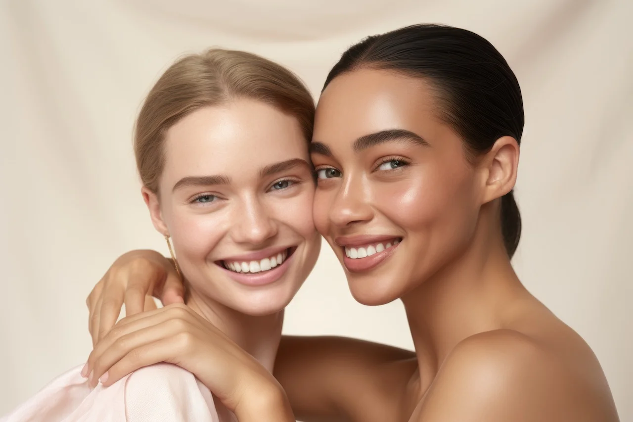Zwei wunderschöne Mädchen lächeln von Hauenstein Medical Aesthetics